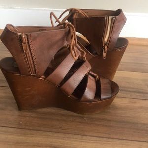 Steve Madden lace up heeled sandals